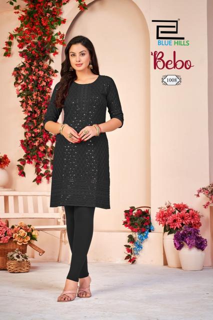 Blue hills bebo designer kurtis wholesale in hyderabad
